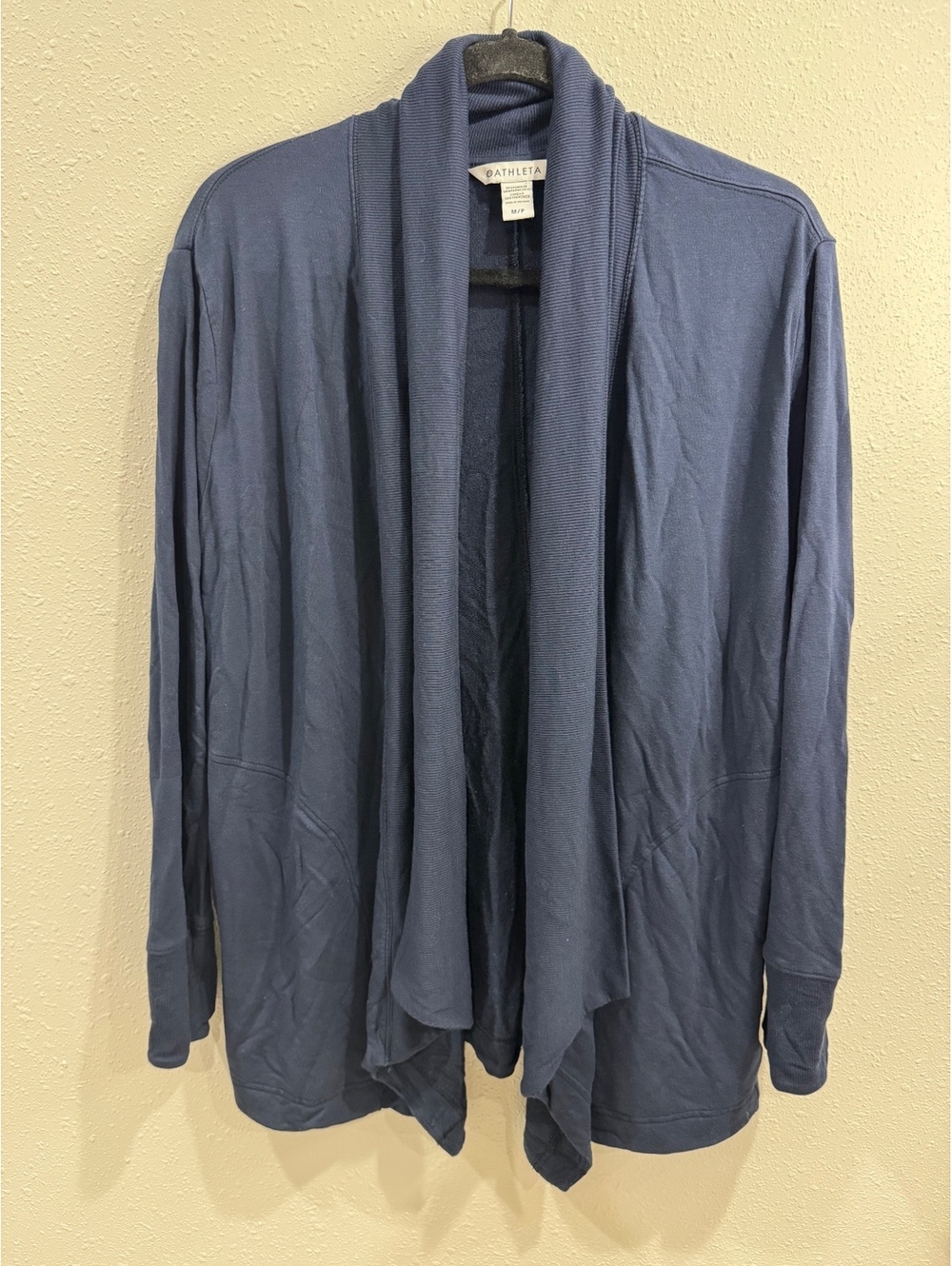 Athleta Pranayama Restore Wrap Cardigan Navy Blue M/P